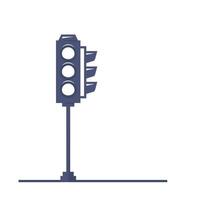 Signal traffic light isolated icon. Vector illustration on white background