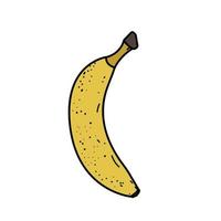 Rip Banana icon. Fruit sketch. Flat  Vector illustration on white background