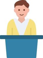 Lecture Flat Color Icon vector