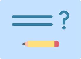 Solving Question Flat Color Icon vector