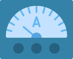 Ammeter Flat Color Icon vector