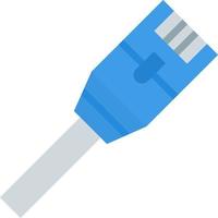 Internet Cable Flat Color Icon vector