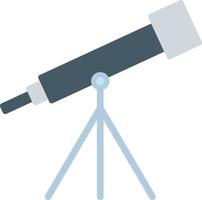 Telescope Flat Color Icon vector