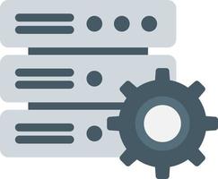 Database Settings Flat Color Icon vector
