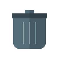 Recycle Bin Flat Color Icon vector