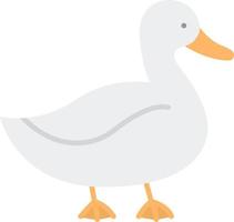 Duck Flat Color Icon vector