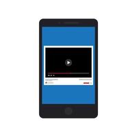 Video App Flat Color Icon vector