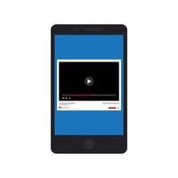 Video App Flat Color Icon vector