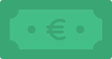 Euro Currency Flat Color Icon vector