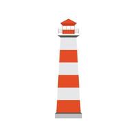 Lighthouse Flat Color Icon vector