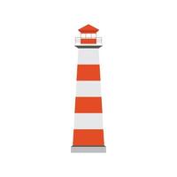 Lighthouse Flat Color Icon vector