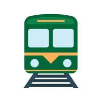 Train Flat Color Icon vector