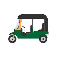 Tuk Tuk Flat Color Icon vector