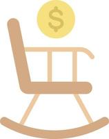 Retirement Flat Color Icon vector