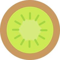 Kiwi Flat Color Icon vector