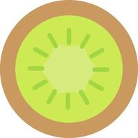 Kiwi Flat Color Icon vector