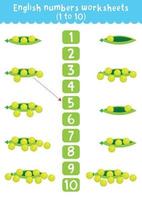 Worksheet  on numbers for children.  Counting worksheet. Odd and even numbers.  Educational children's game. vector