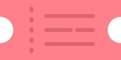 Ticket Flat Color Icon vector