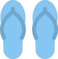 Slippers Flat Color Icon vector