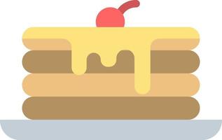 Pancakes Flat Color Icon vector