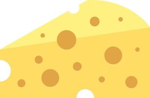 icono de color plano de queso vector