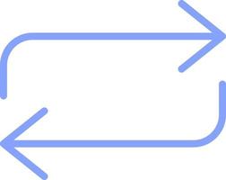 Repeat Flat Color Icon vector