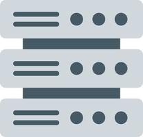 Multiple Servers Flat Color Icon vector