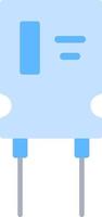 Capacitor Flat Color Icon vector