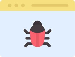 Bug Fixing Flat Color Icon vector