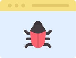 Bug Fixing Flat Color Icon vector