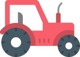 Farm Vehicle Flat Color Icon vector