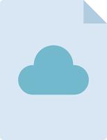 File Sharing Flat Color Icon vector