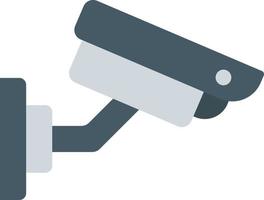 Security Camera Flat Color Icon vector