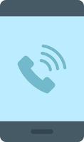 Dial Call Flat Color Icon vector