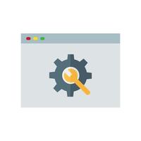 Web Optimization Flat Color Icon vector