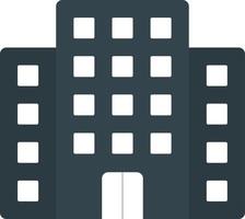 Office Building Flat Color Icon vector