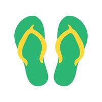 Flip Flops Flat Color Icon vector