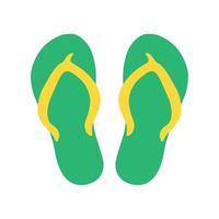 Flip Flops Flat Color Icon vector