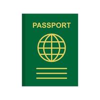 Passport Flat Color Icon vector