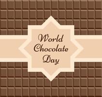 patrón sin costuras feliz día mundial del chocolate. ilustración vectorial vector