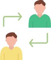 Collaboration Flat Color Icon vector