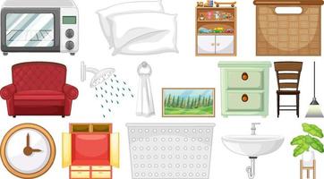 Furnitures and other appliances vector