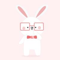 Cute Rabbit character. vector