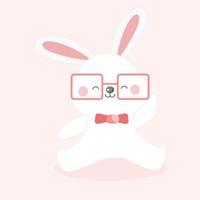 Cute Rabbit character. vector