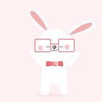 Cute Rabbit character. vector