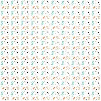 Geometric design pattern for fabric vector