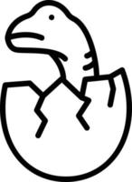 ilustración de vector de huevo de dinosaurio en un fondo. símbolos de calidad premium. iconos vectoriales para concepto y diseño gráfico.