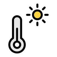 summer temperature vector illustration on a background.Premium quality symbols.vector icons for concept and graphic design.