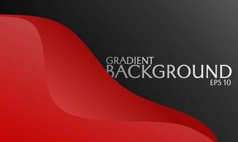 fondo negro cubierto de rojo. diseño degradado con patrón curvo. utilizado para el diseño de pancartas, carteles y volantes vector