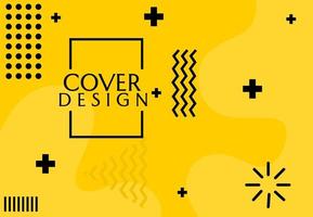 Abstract geometric styled yellow background design. suitable for banner design vector